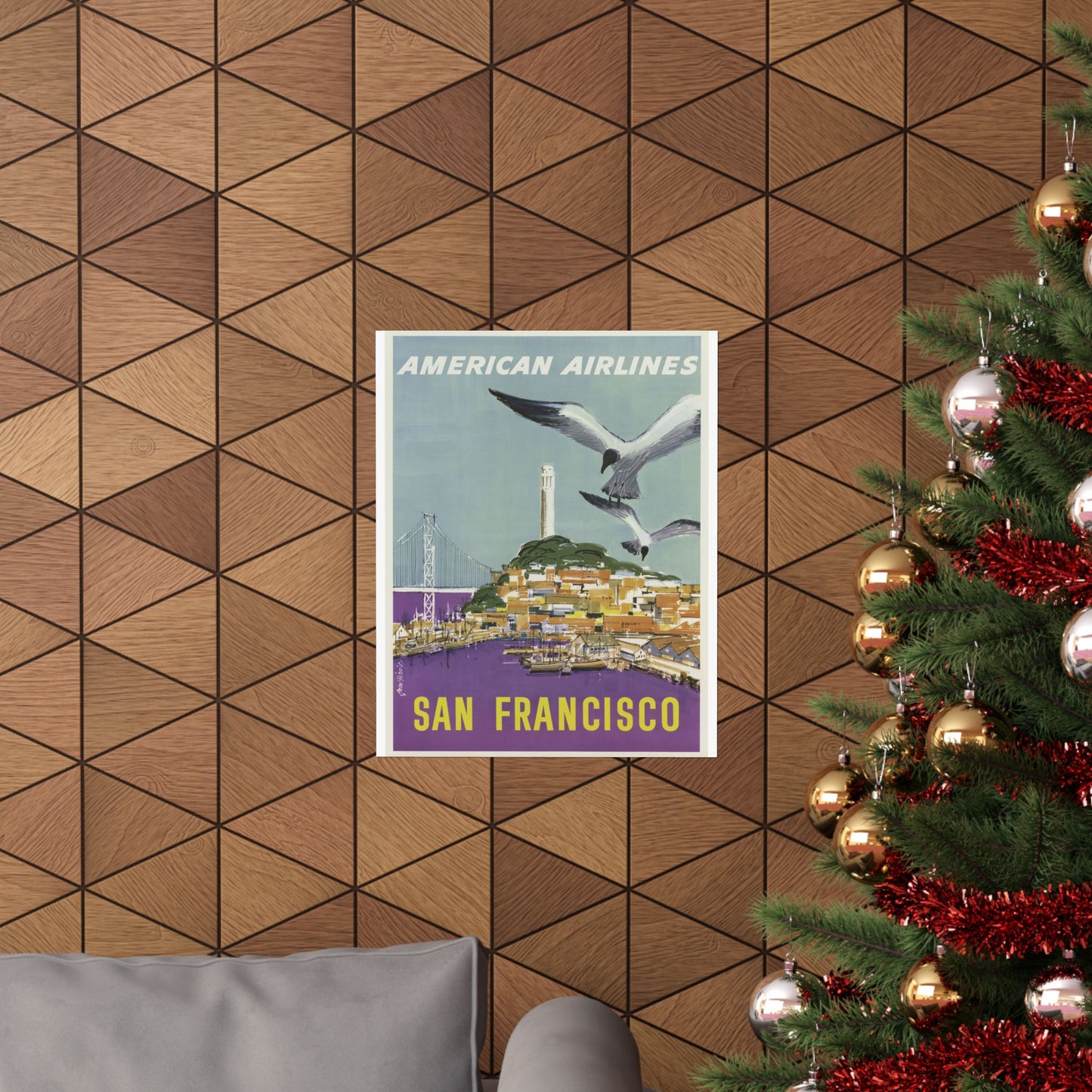 Vintage San Francisco Travel Poster - Matte Vertical Art Print