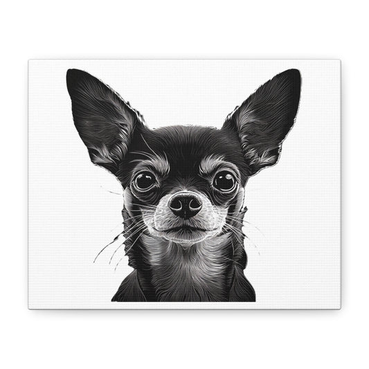 Chihuahua Dog Art Canvas Print - Matte Stretched 1.25" Wall Decor