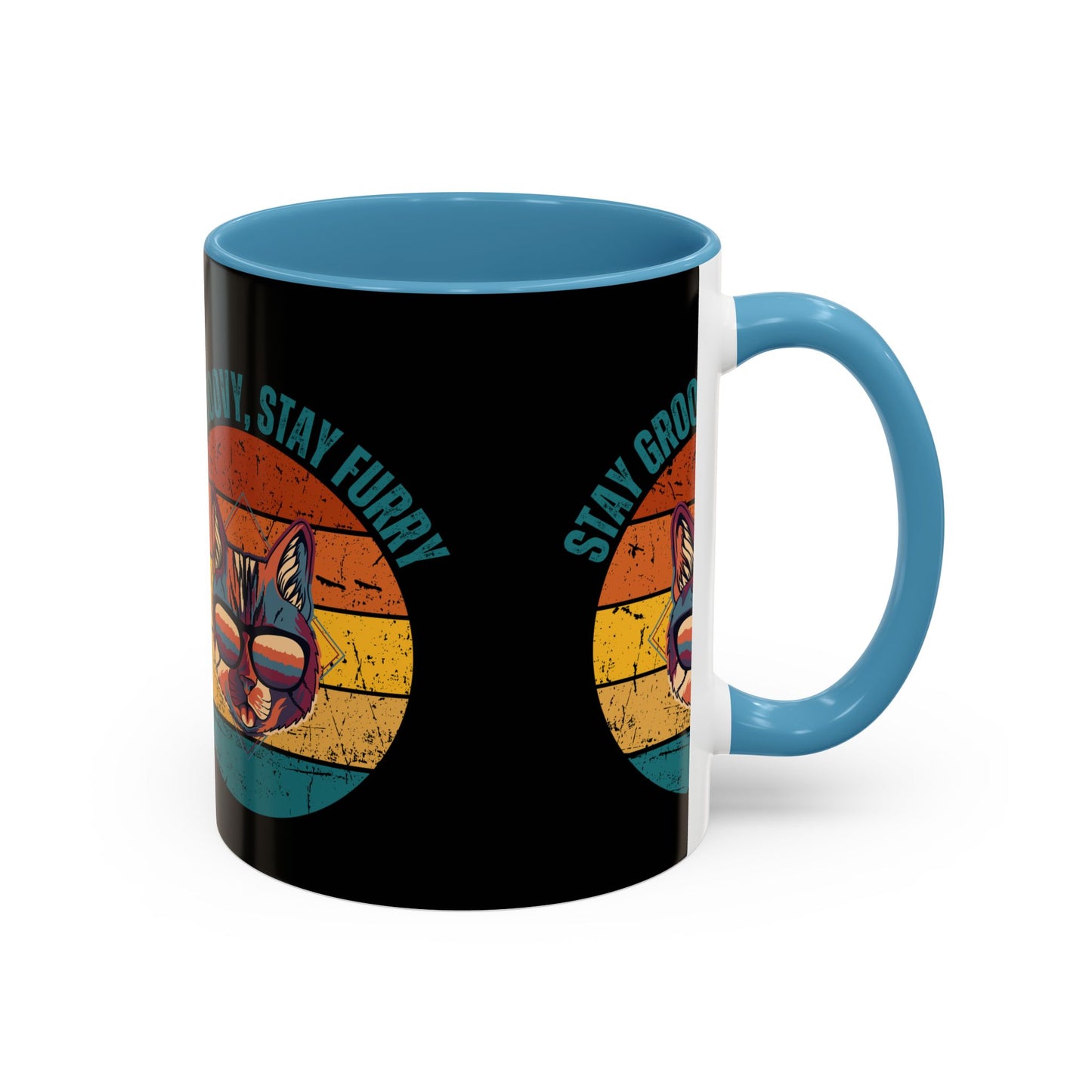 Stay Groovy Cat Coffee Mug