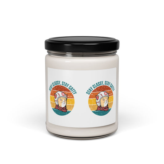 Stay Classy Soy Candle - 9oz Decorative Candle for Home Fragrance