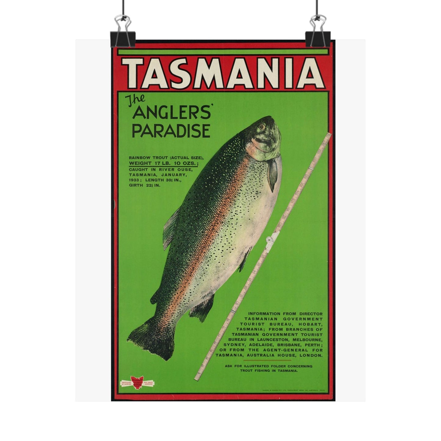 Vintage Fishing Themed Matte Vertical Posters - Anglers' Paradise