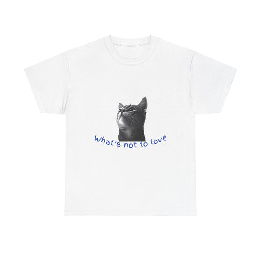 Cat Lover Unisex Heavy Cotton Tee - "What’s Not to Love?"