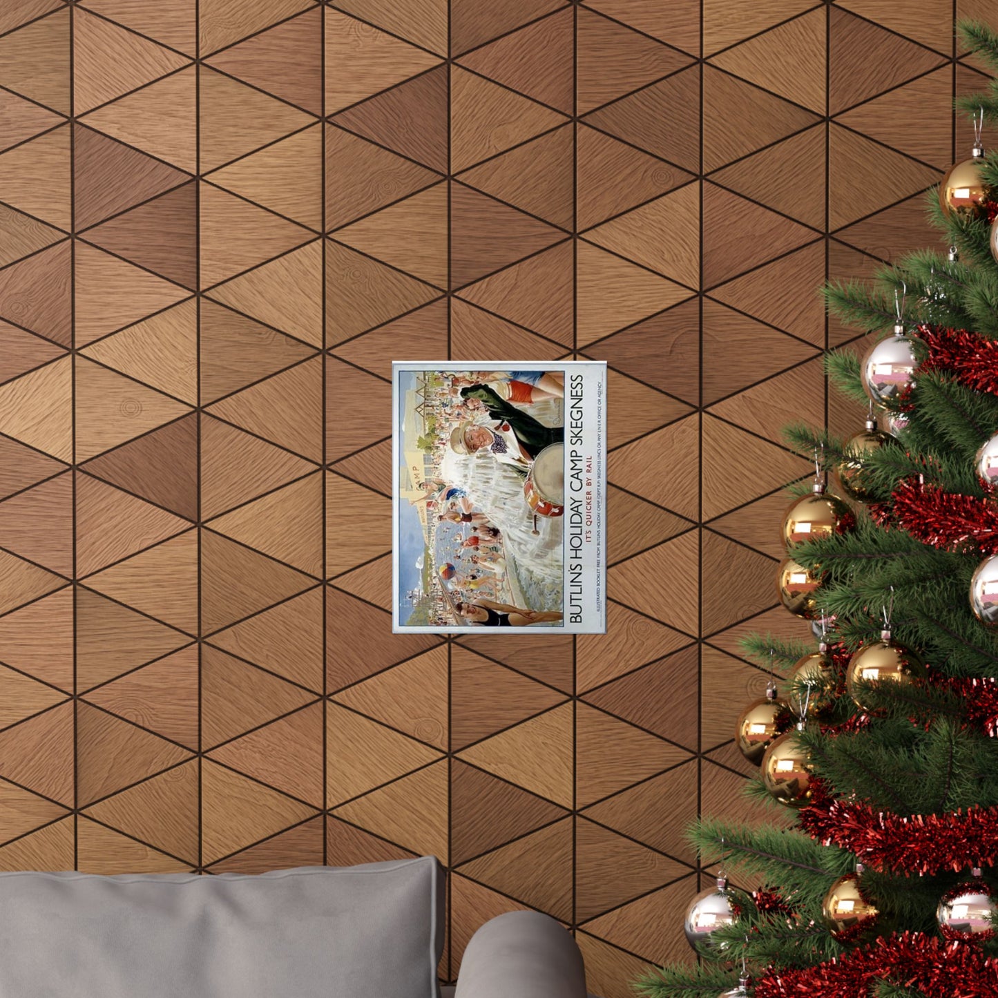 Butlins Holiday Camp Skegness Vintage Poster - Matte Vertical Wall Art