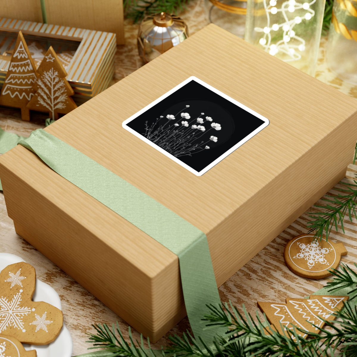 Floral Decor Kiss-Cut Stickers - Botanical Design