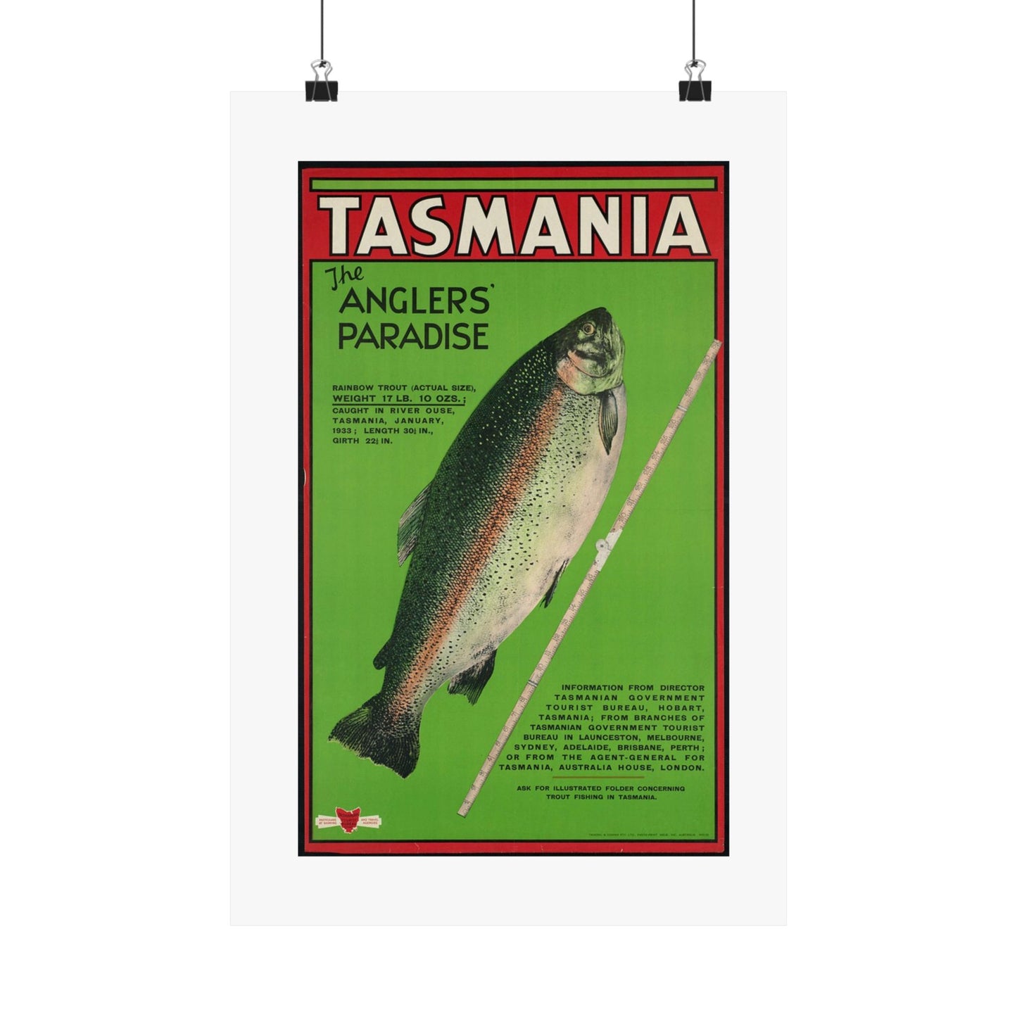 Vintage Fishing Themed Matte Vertical Posters - Anglers' Paradise