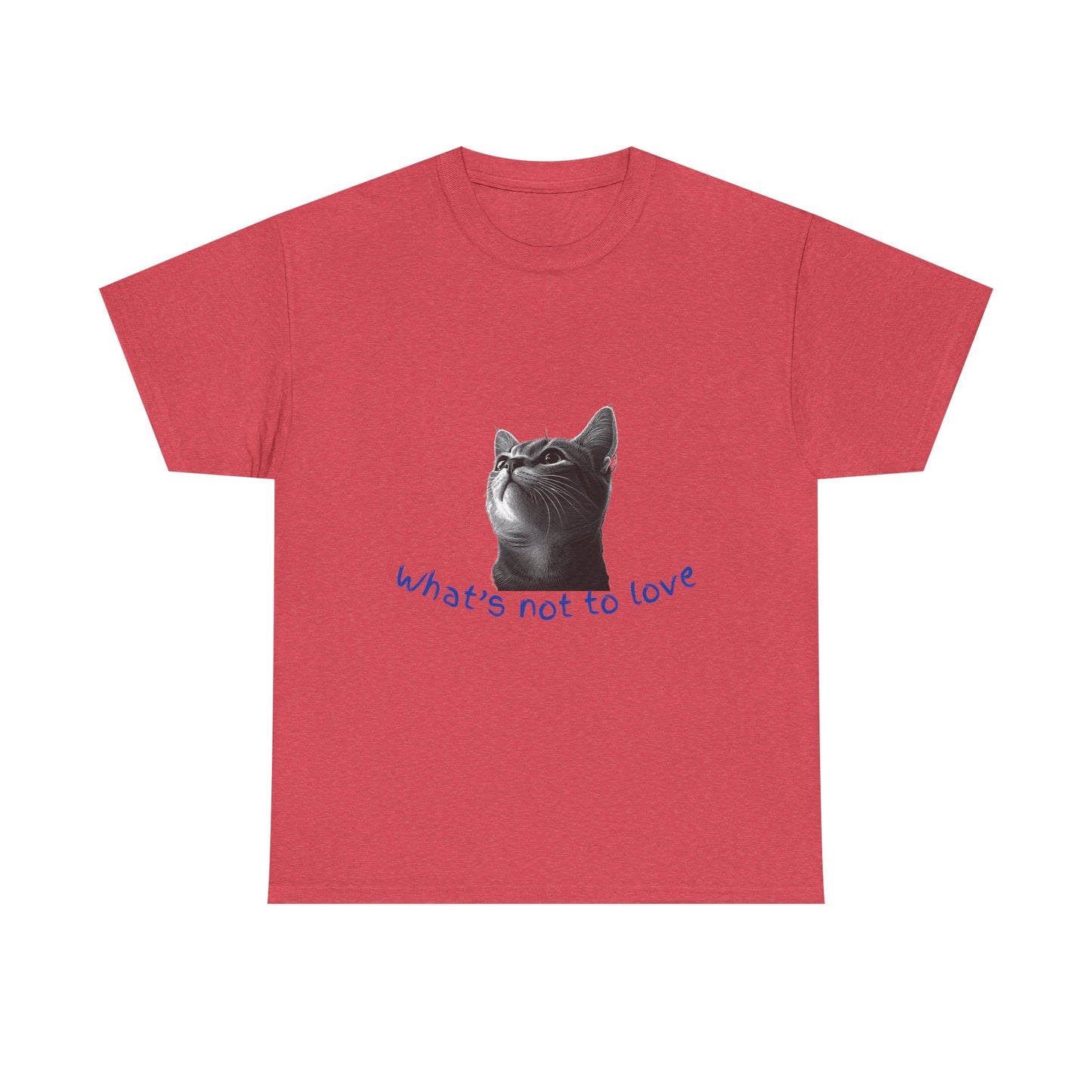 Cat Lover Unisex Heavy Cotton Tee - "What’s Not to Love?"