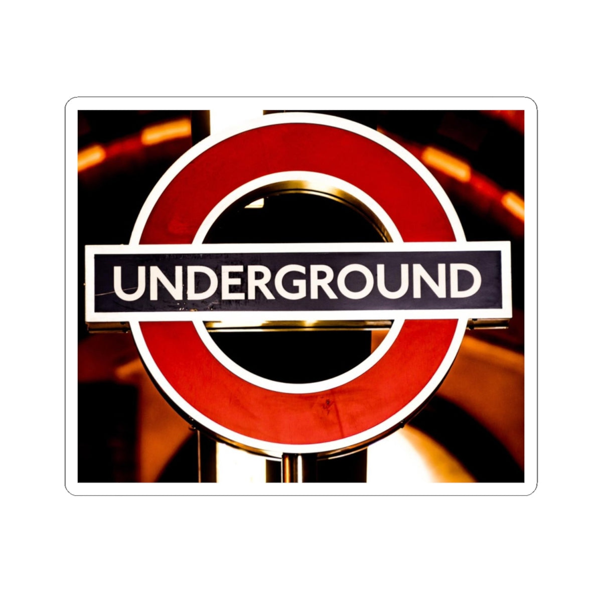 London Underground Kiss-Cut Stickers - Stylish Transport-Themed Decals for Personalization
