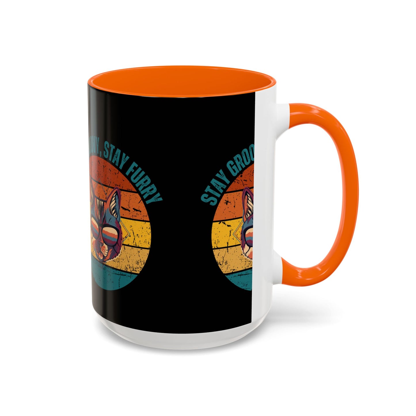 Stay Groovy Cat Coffee Mug