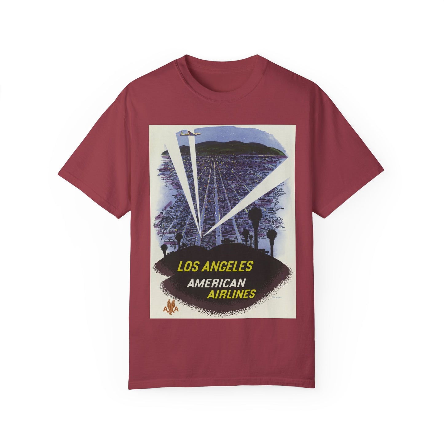 Los Angeles American Airlines Vintage T-shirt - Unisex Garment-Dyed Tee