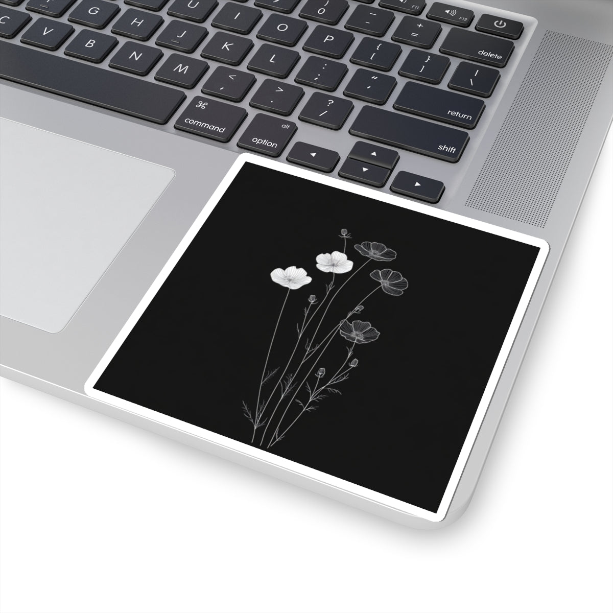 Floral Decor Kiss-Cut Stickers - Botanical B&W Kiss-Cuts