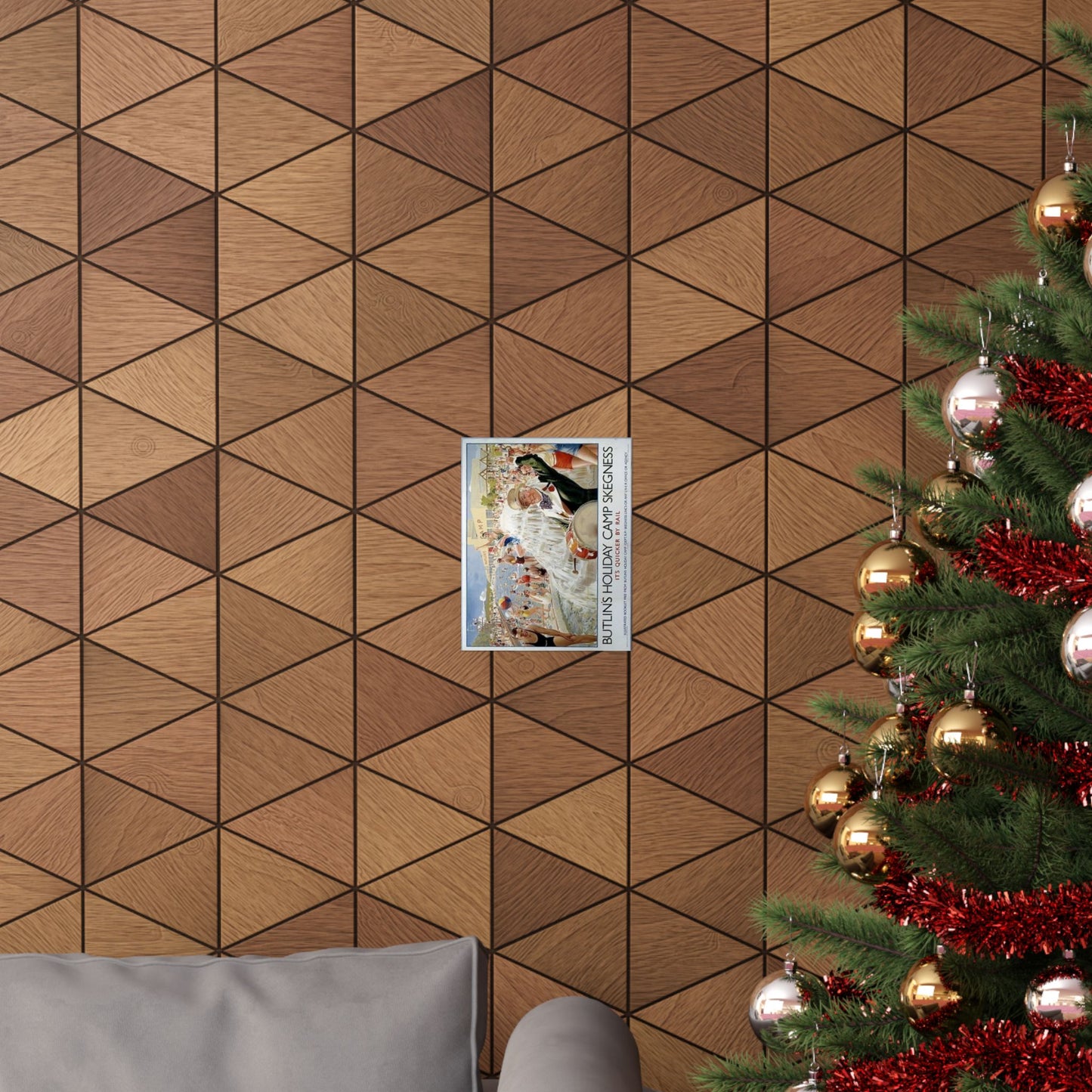 Butlins Holiday Camp Skegness Vintage Poster - Matte Vertical Wall Art