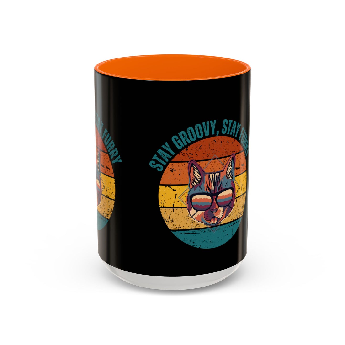 Stay Groovy Cat Coffee Mug