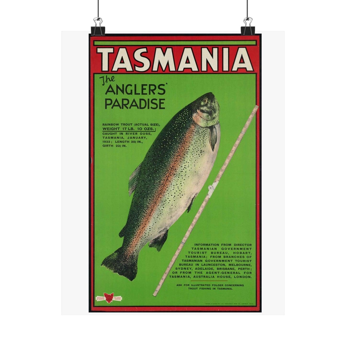 Vintage Fishing Themed Matte Vertical Posters - Anglers' Paradise
