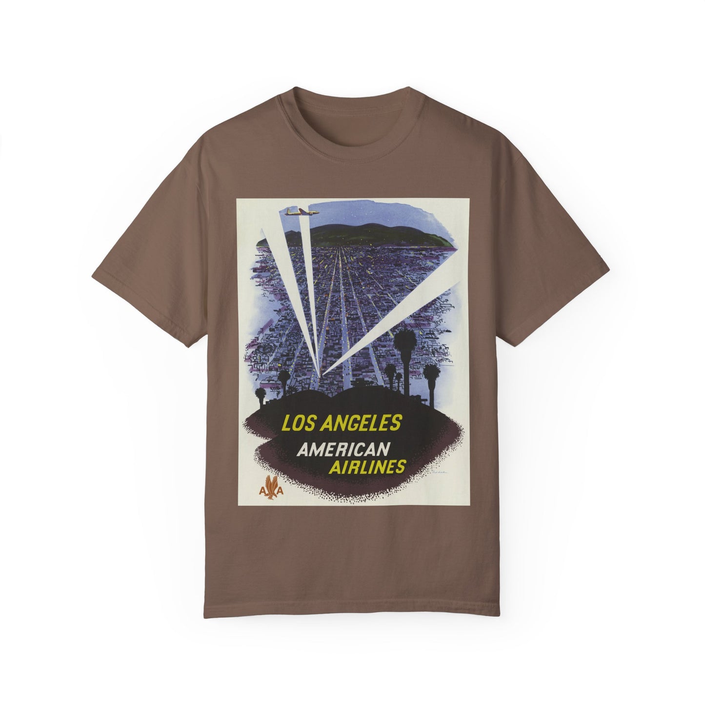 Los Angeles American Airlines Vintage T-shirt - Unisex Garment-Dyed Tee