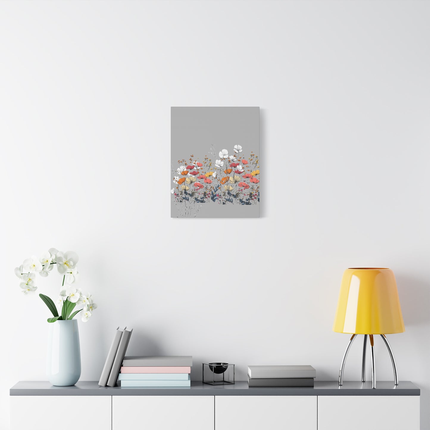 Floral Canvas Wall Art - Vibrant Flower Design for Home Decor