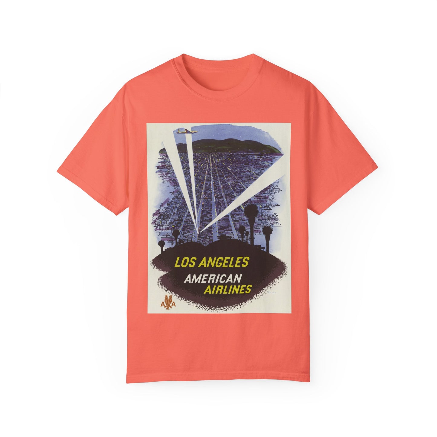 Los Angeles American Airlines Vintage T-shirt - Unisex Garment-Dyed Tee