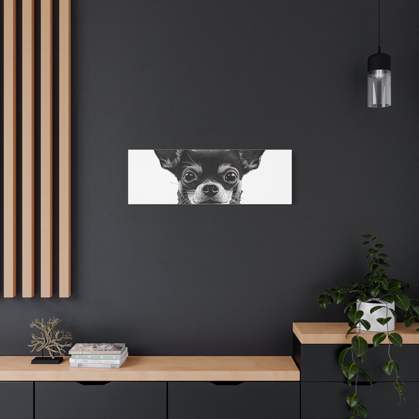 Chihuahua Dog Art Canvas Print - Matte Stretched 1.25" Wall Decor