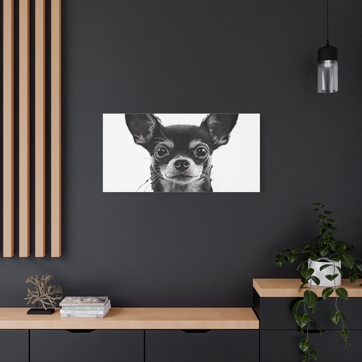Chihuahua Dog Art Canvas Print - Matte Stretched 1.25" Wall Decor