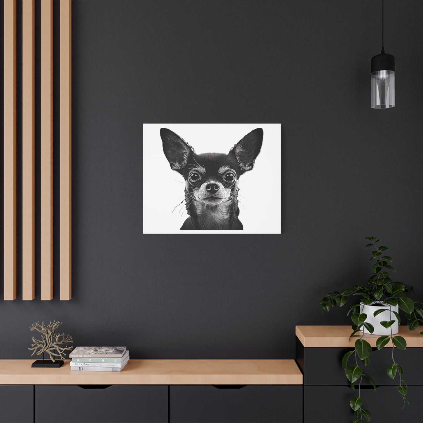Chihuahua Dog Art Canvas Print - Matte Stretched 1.25" Wall Decor