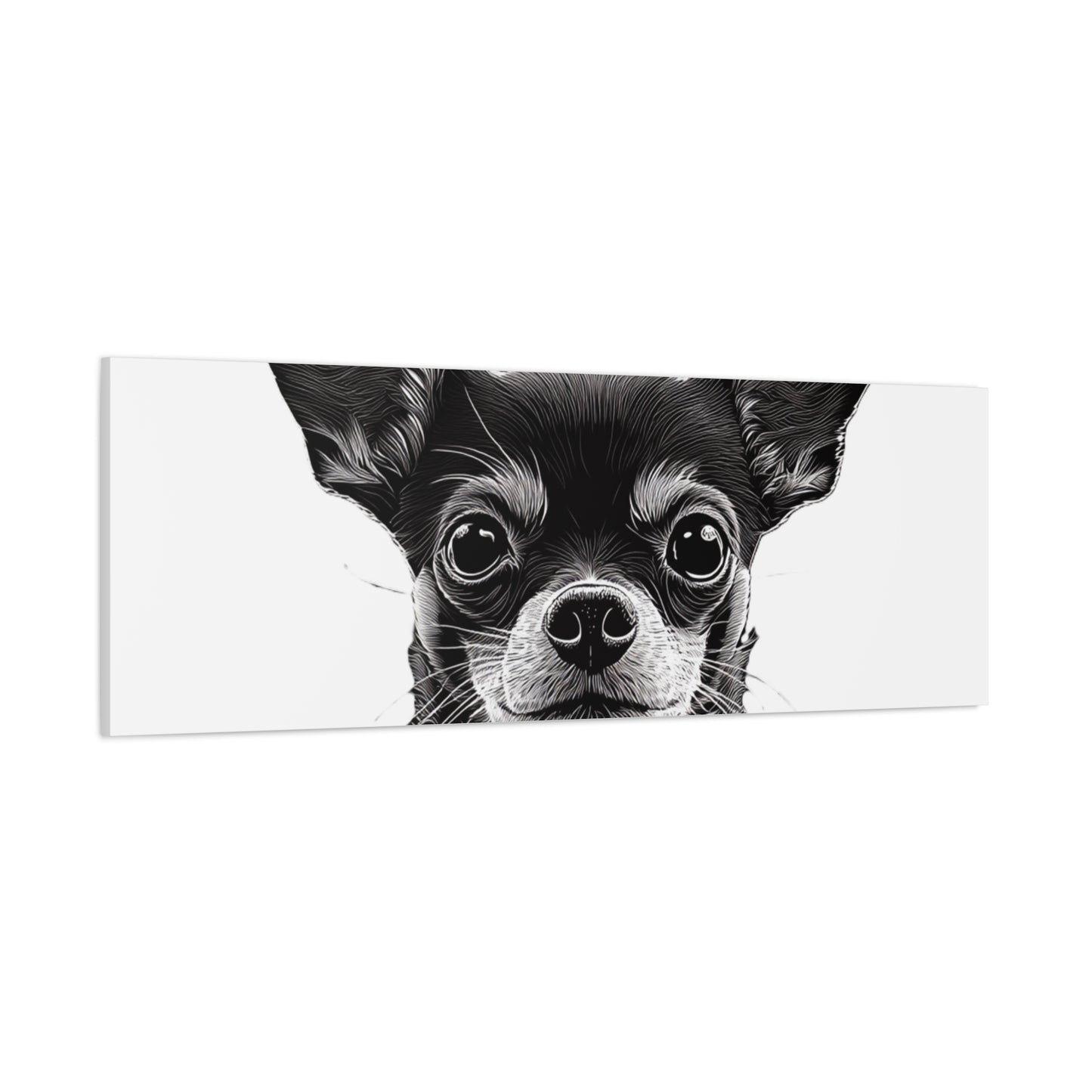 Chihuahua Dog Art Canvas Print - Matte Stretched 1.25" Wall Decor