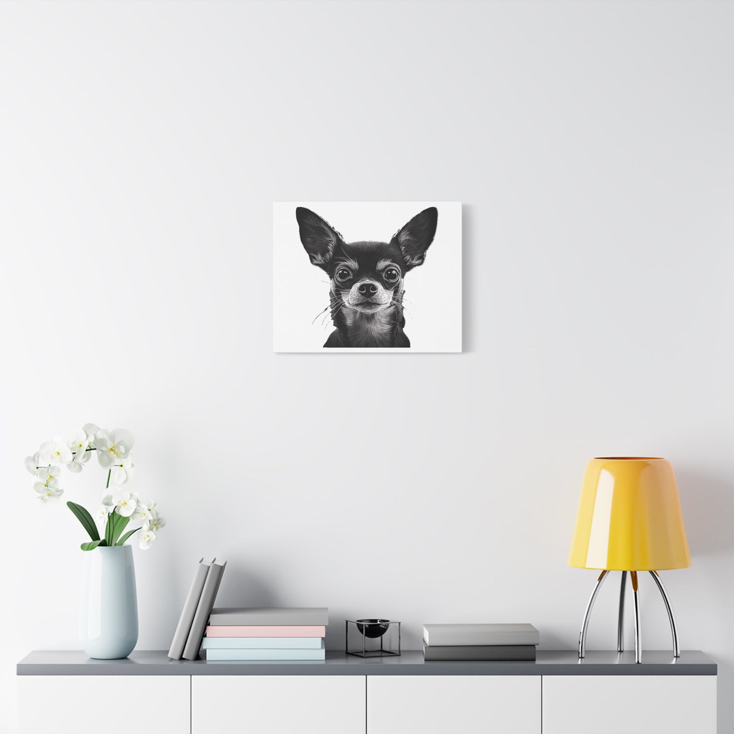 Chihuahua Dog Art Canvas Print - Matte Stretched 1.25" Wall Decor