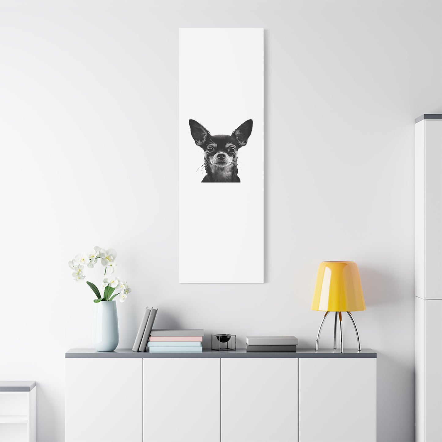 Chihuahua Dog Art Canvas Print - Matte Stretched 1.25" Wall Decor