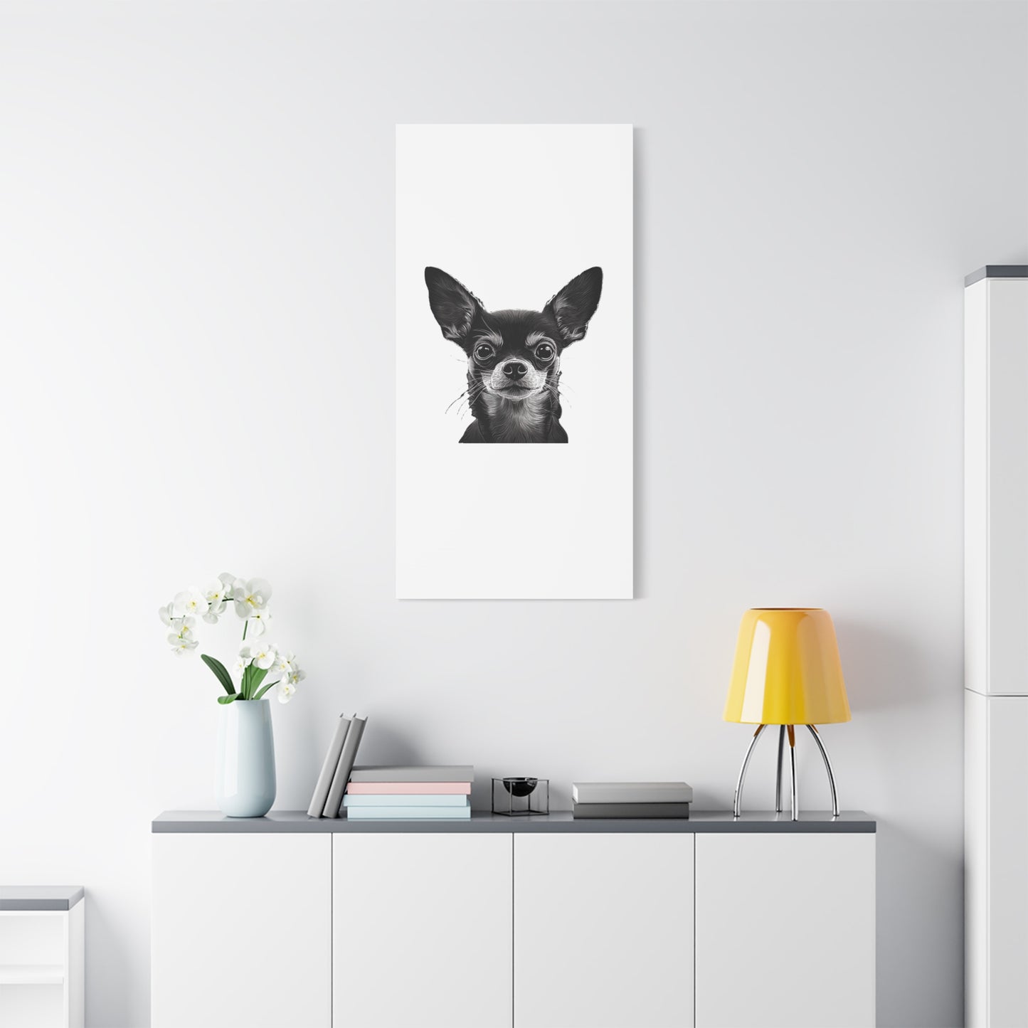 Chihuahua Dog Art Canvas Print - Matte Stretched 1.25" Wall Decor