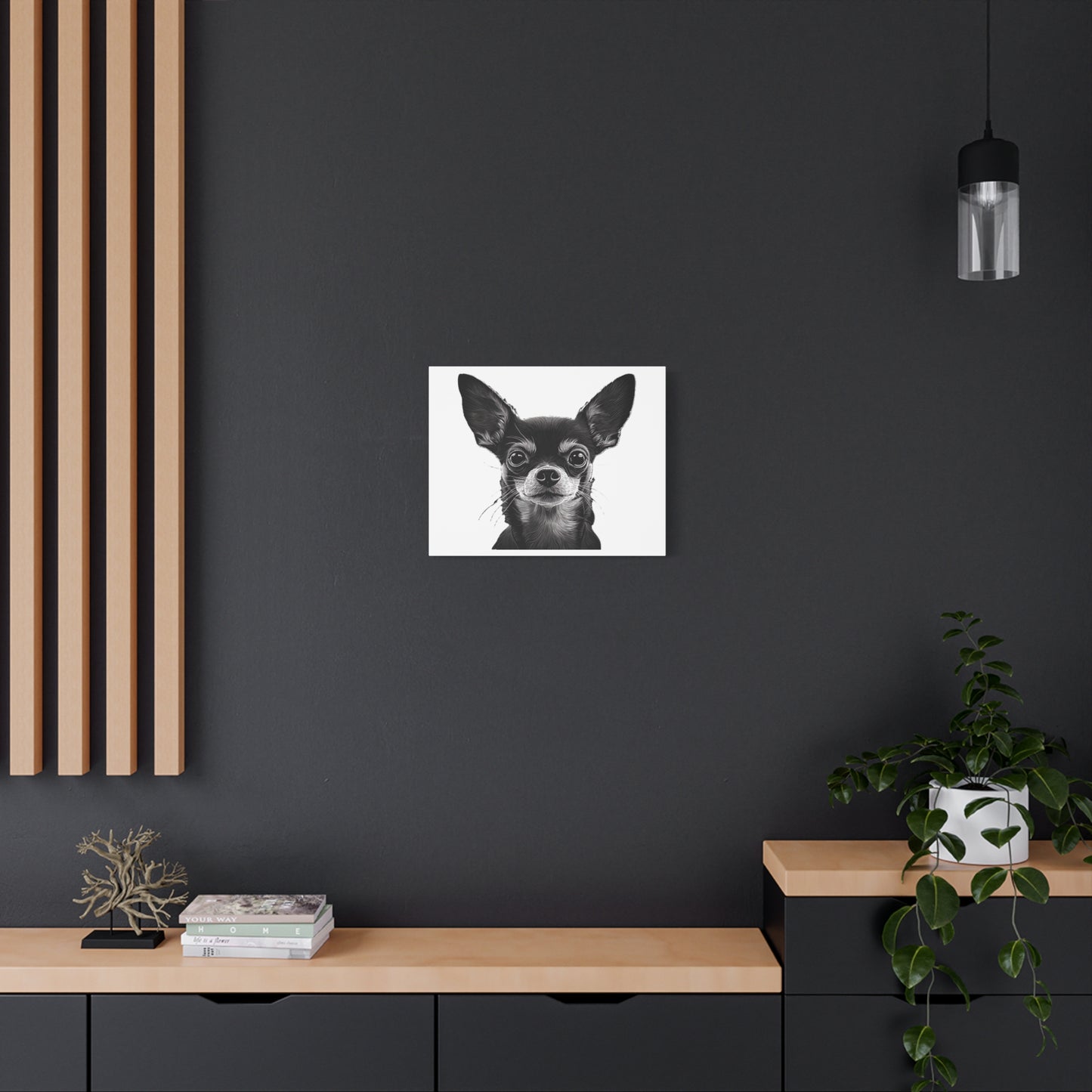 Chihuahua Dog Art Canvas Print - Matte Stretched 1.25" Wall Decor