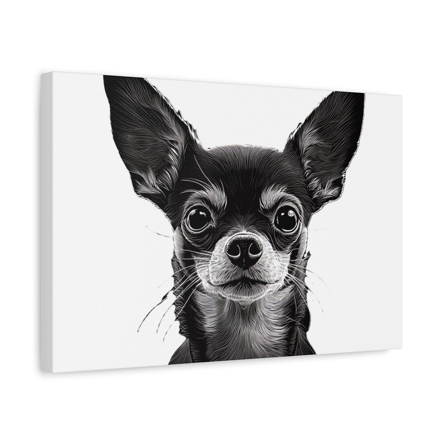 Chihuahua Dog Art Canvas Print - Matte Stretched 1.25" Wall Decor