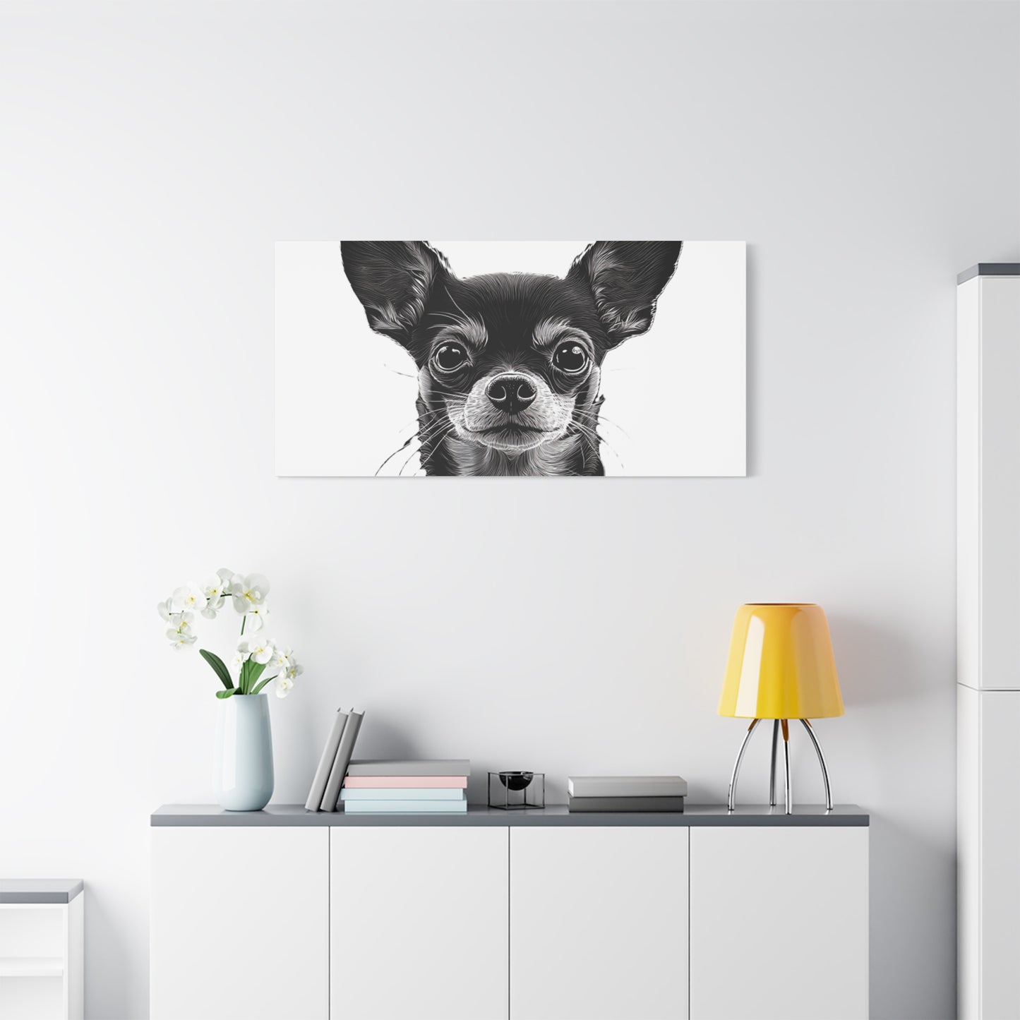Chihuahua Dog Art Canvas Print - Matte Stretched 1.25" Wall Decor