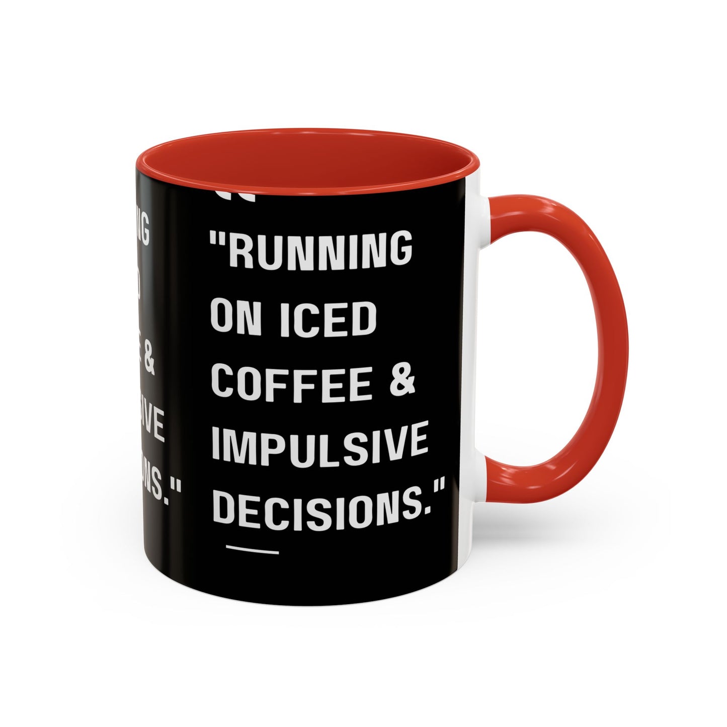 Iced Coffee & Chaos Mug Funny Coffee Mug