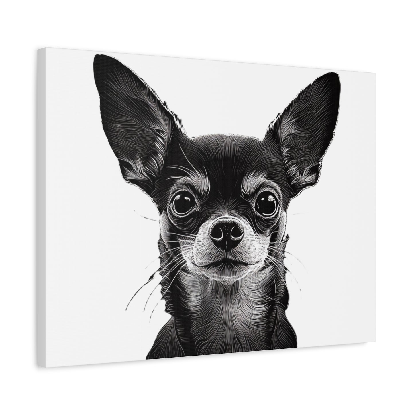 Chihuahua Dog Art Canvas Print - Matte Stretched 1.25" Wall Decor
