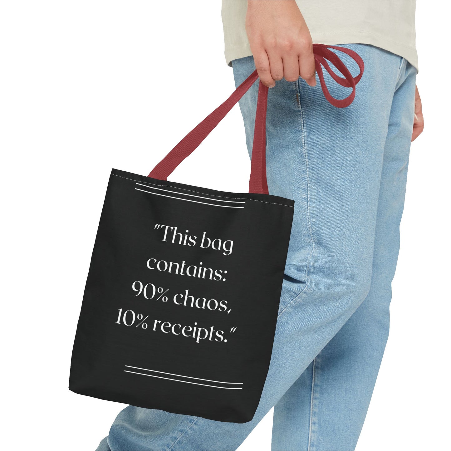 90% Chaos, 10% Receipts Tote Bag