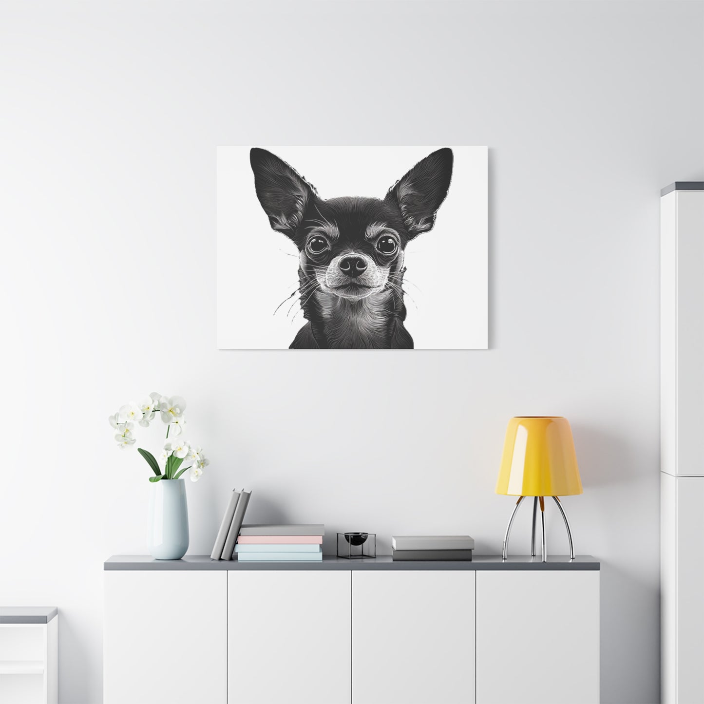 Chihuahua Dog Art Canvas Print - Matte Stretched 1.25" Wall Decor
