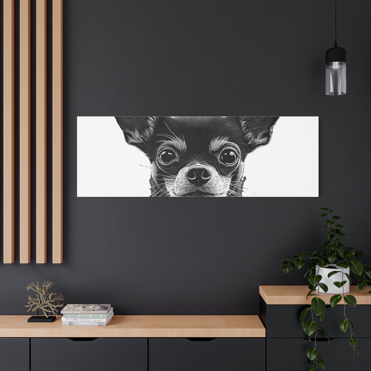 Chihuahua Dog Art Canvas Print - Matte Stretched 1.25" Wall Decor