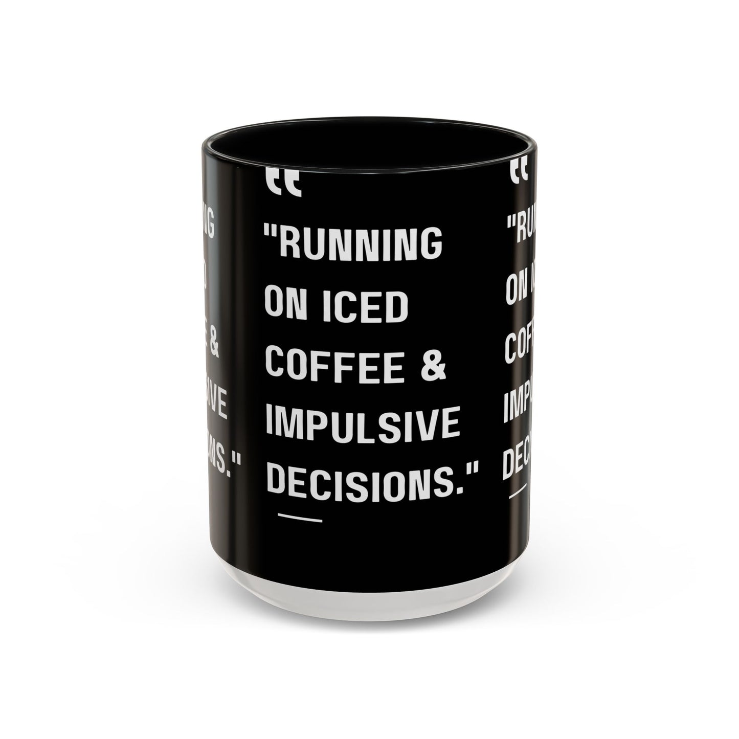 Iced Coffee & Chaos Mug Funny Coffee Mug