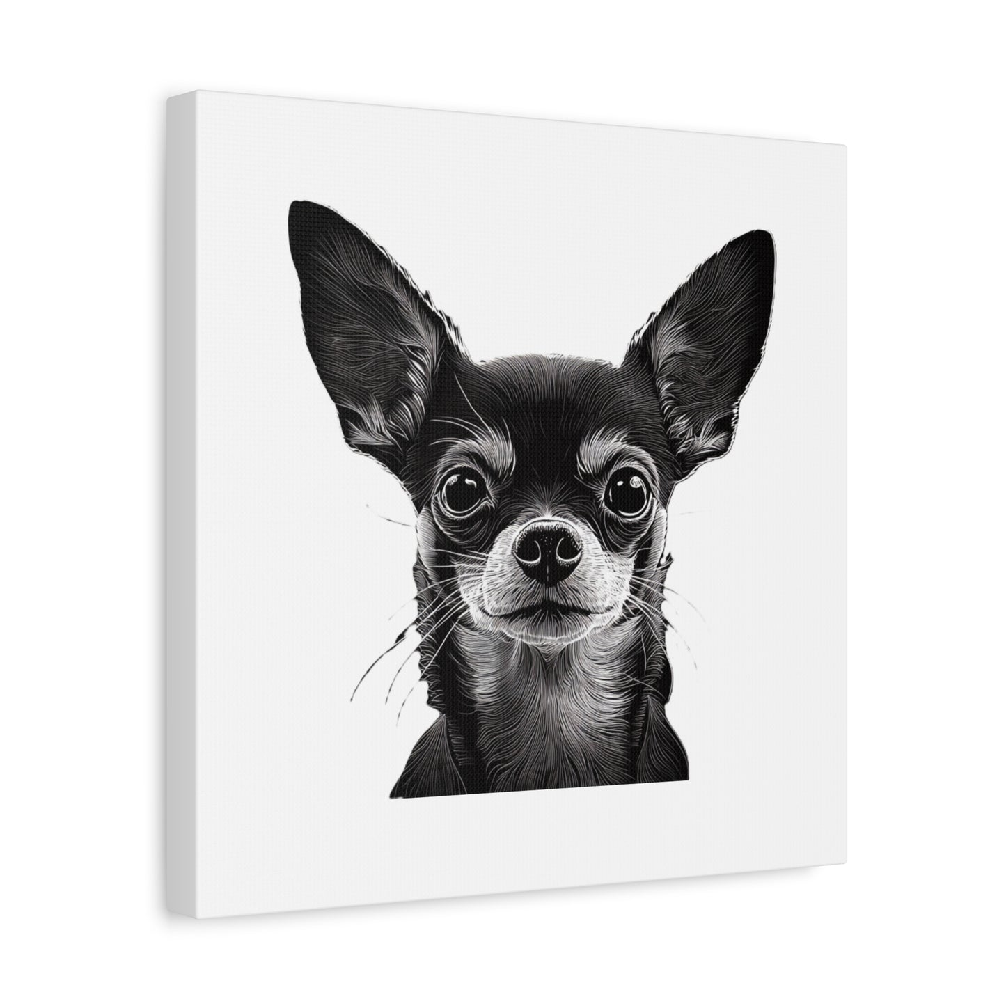 Chihuahua Dog Art Canvas Print - Matte Stretched 1.25" Wall Decor