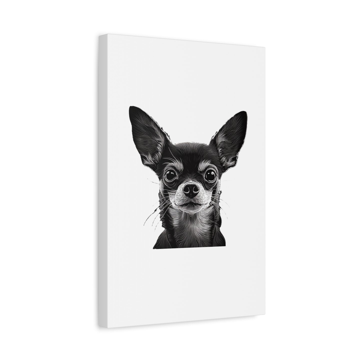 Chihuahua Dog Art Canvas Print - Matte Stretched 1.25" Wall Decor
