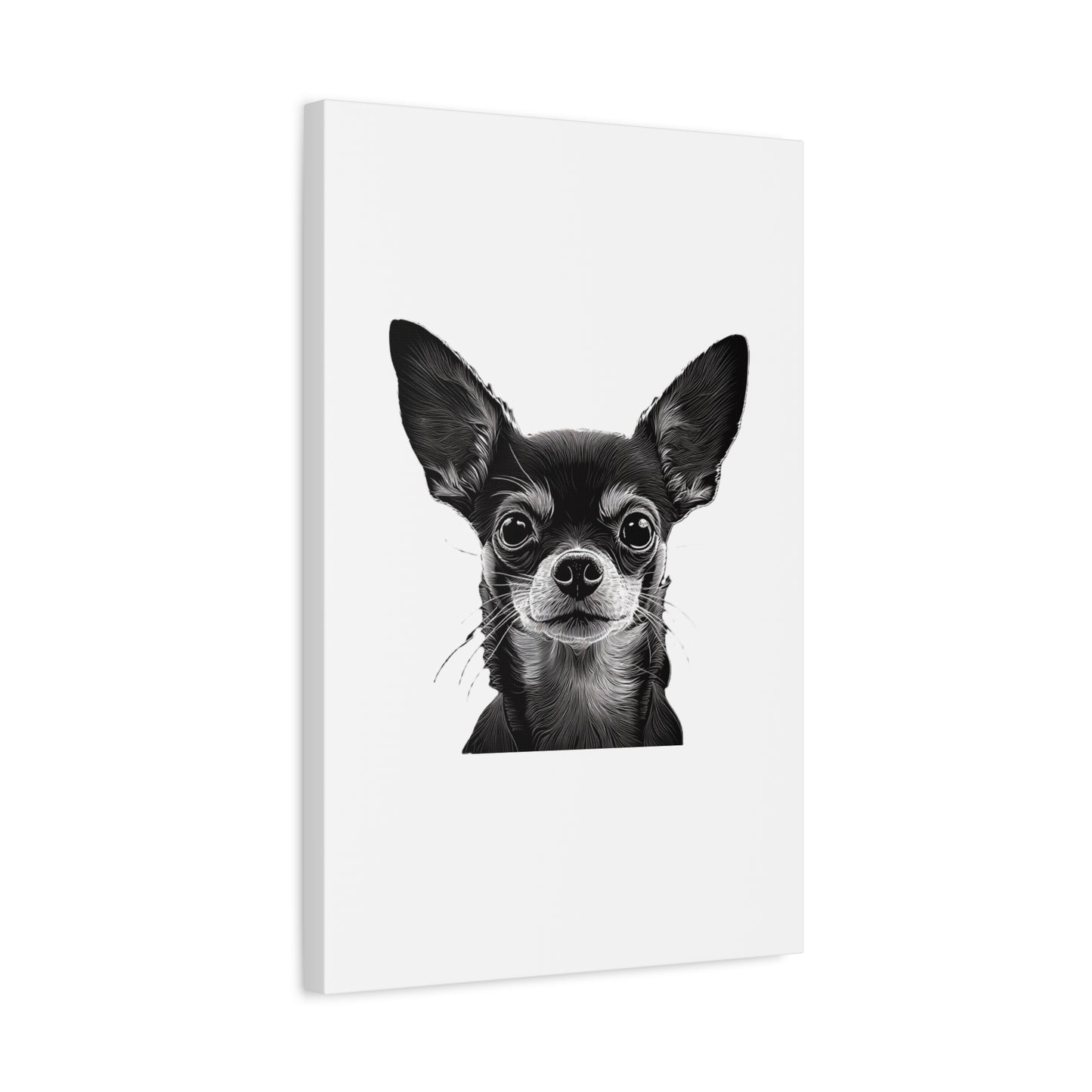 Chihuahua Dog Art Canvas Print - Matte Stretched 1.25" Wall Decor