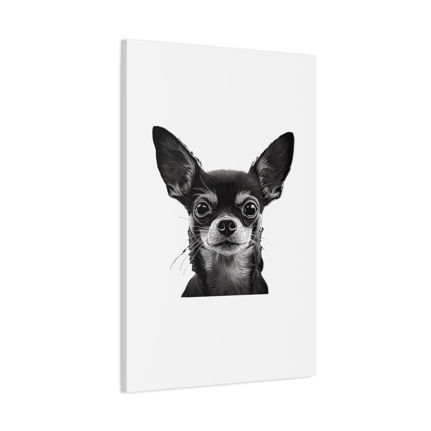Chihuahua Dog Art Canvas Print - Matte Stretched 1.25" Wall Decor