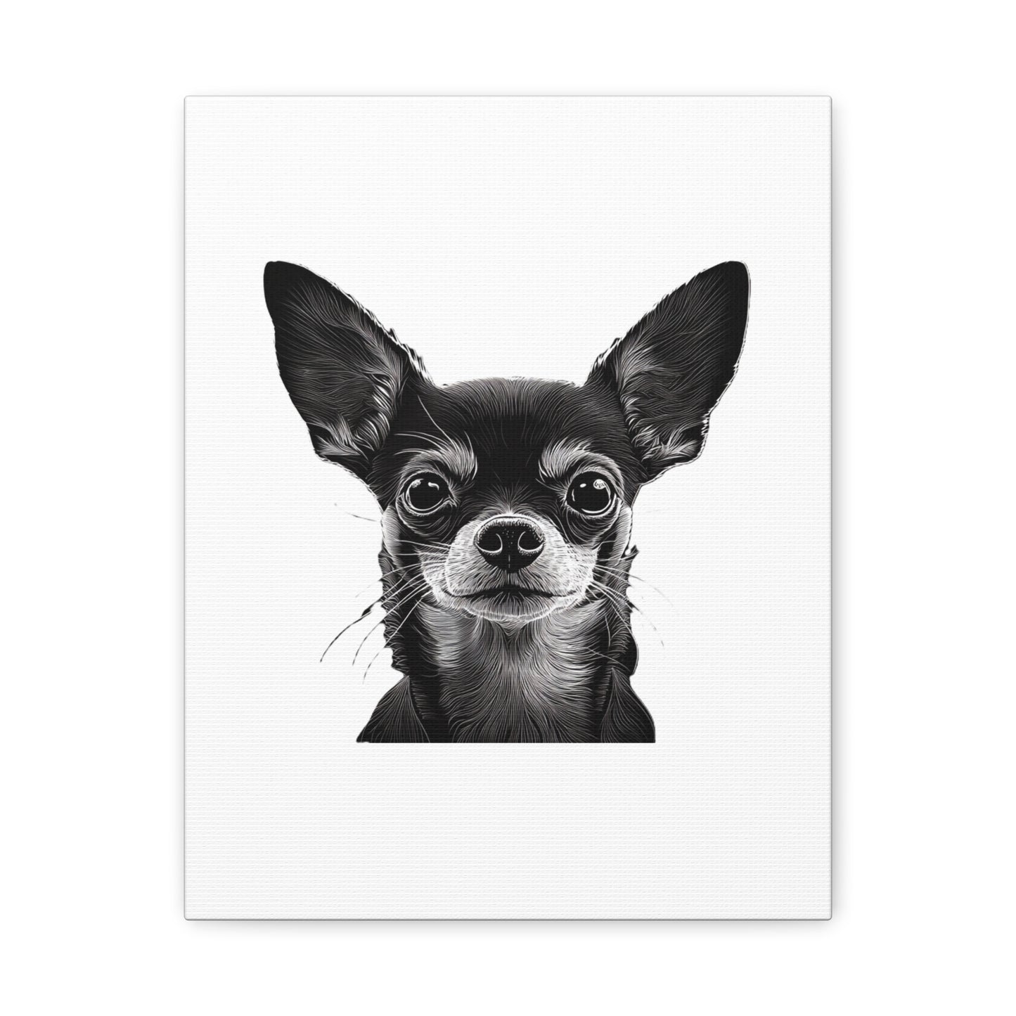 Chihuahua Dog Art Canvas Print - Matte Stretched 1.25" Wall Decor