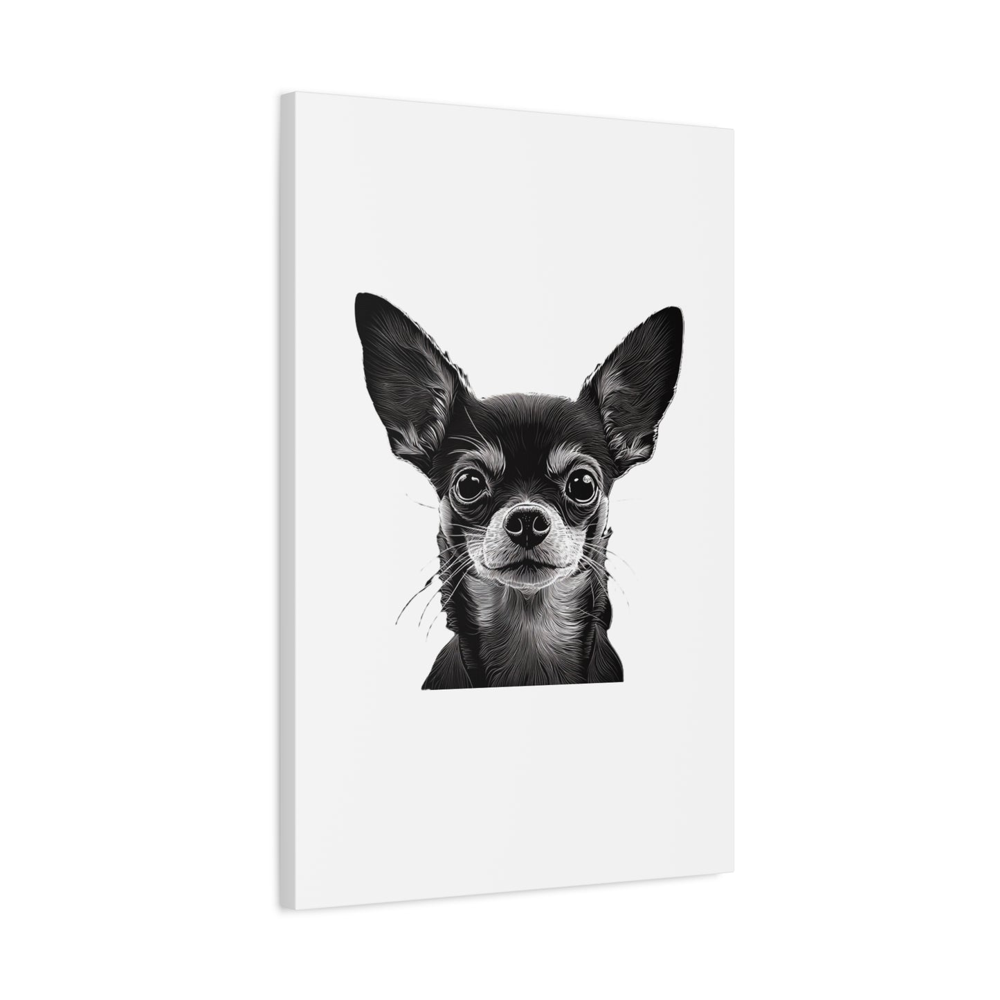 Chihuahua Dog Art Canvas Print - Matte Stretched 1.25" Wall Decor
