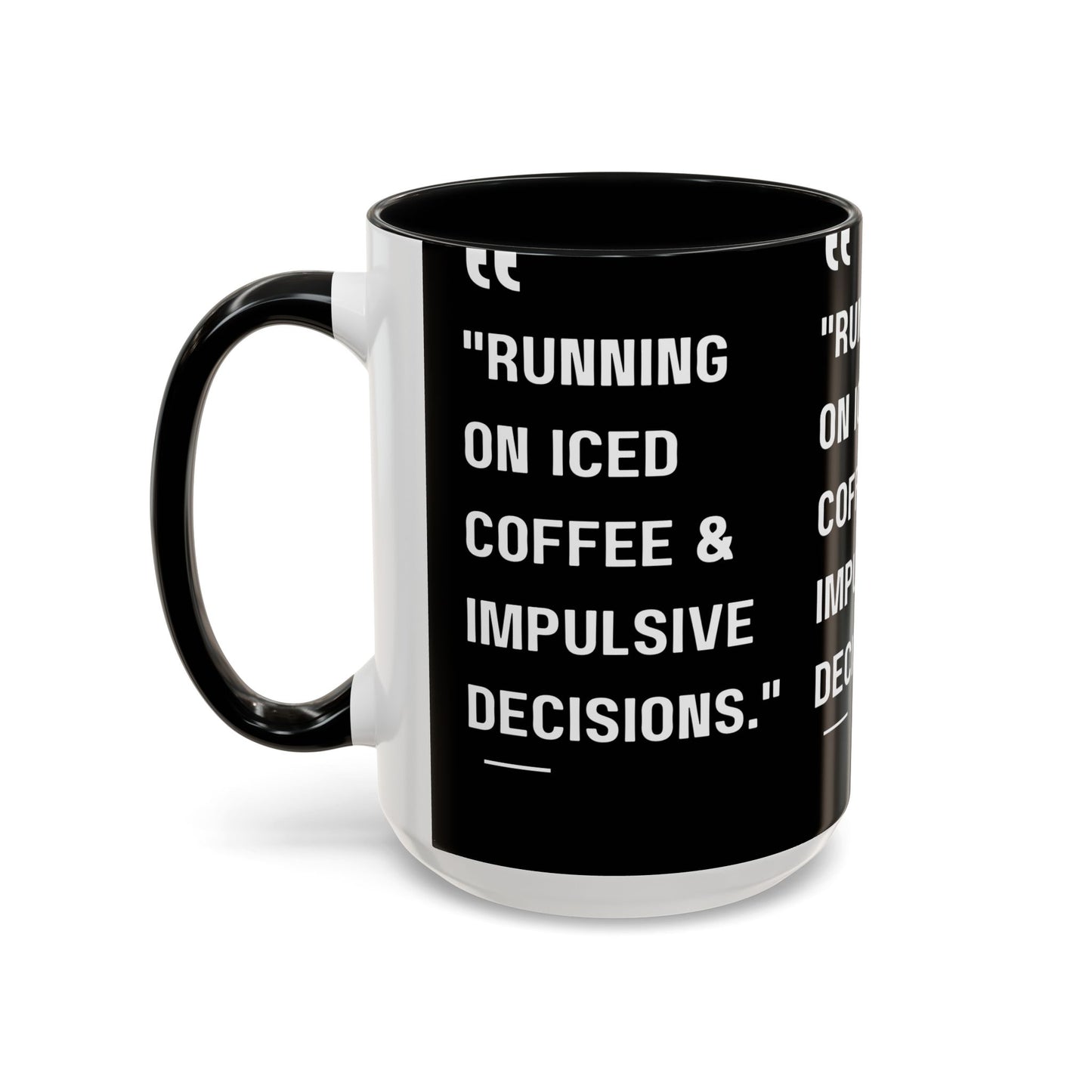 Iced Coffee & Chaos Mug Funny Coffee Mug