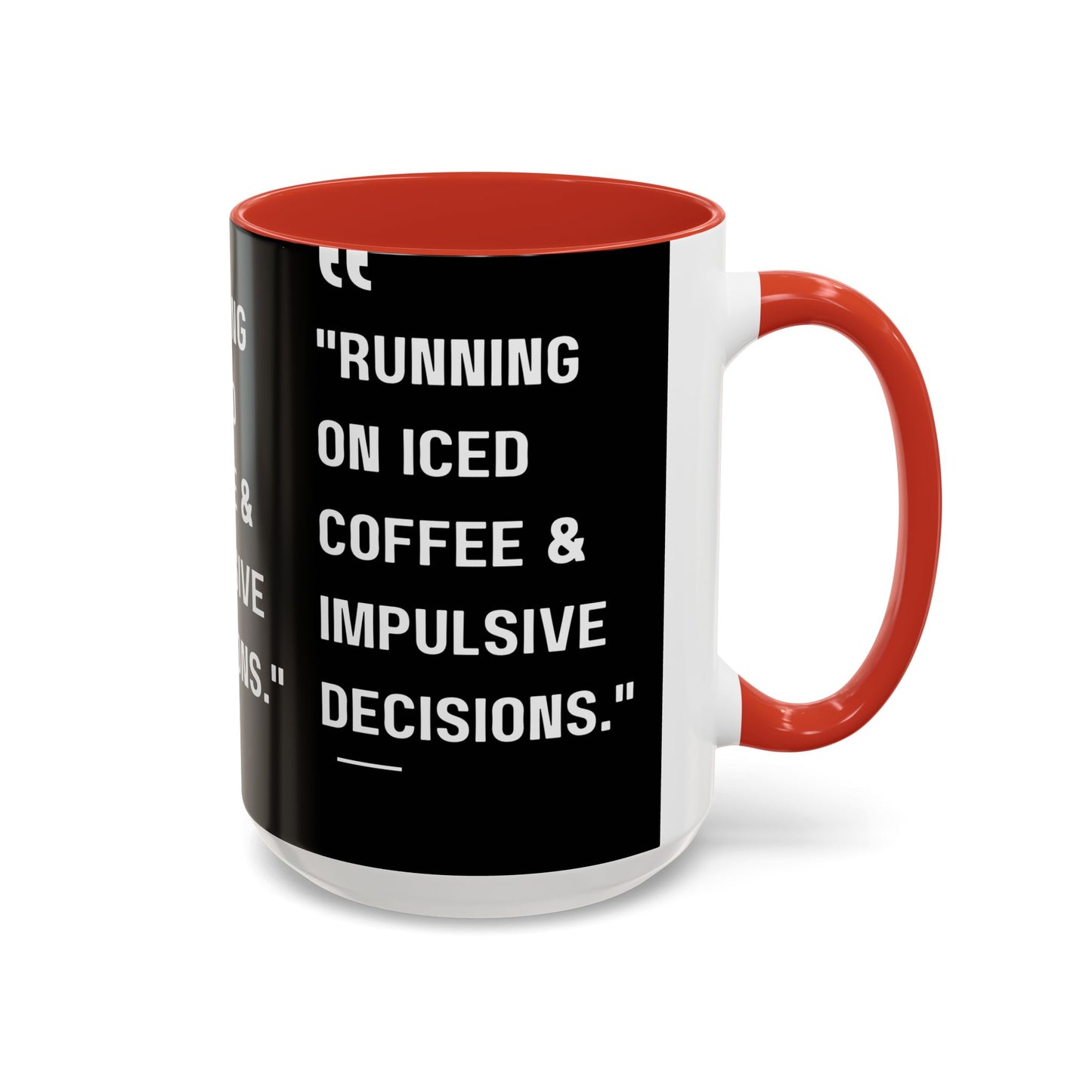 Iced Coffee & Chaos Mug Funny Coffee Mug