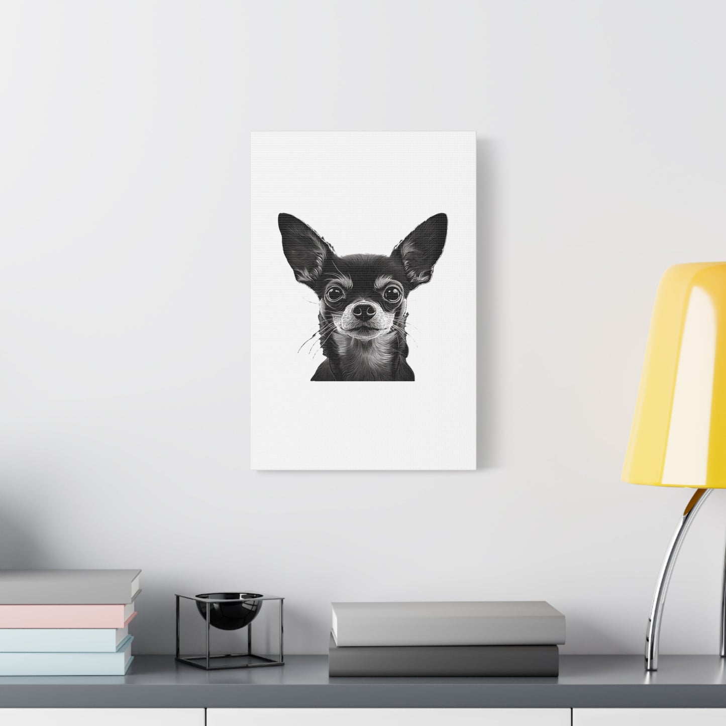 Chihuahua Dog Art Canvas Print - Matte Stretched 1.25" Wall Decor