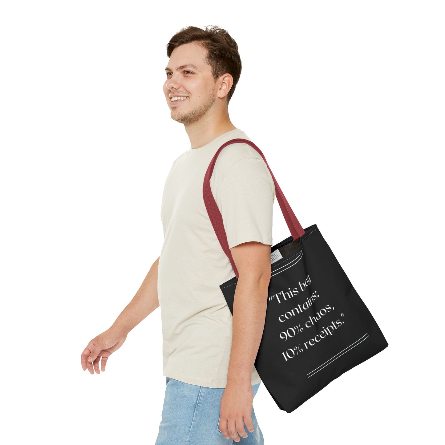 90% Chaos, 10% Receipts Tote Bag