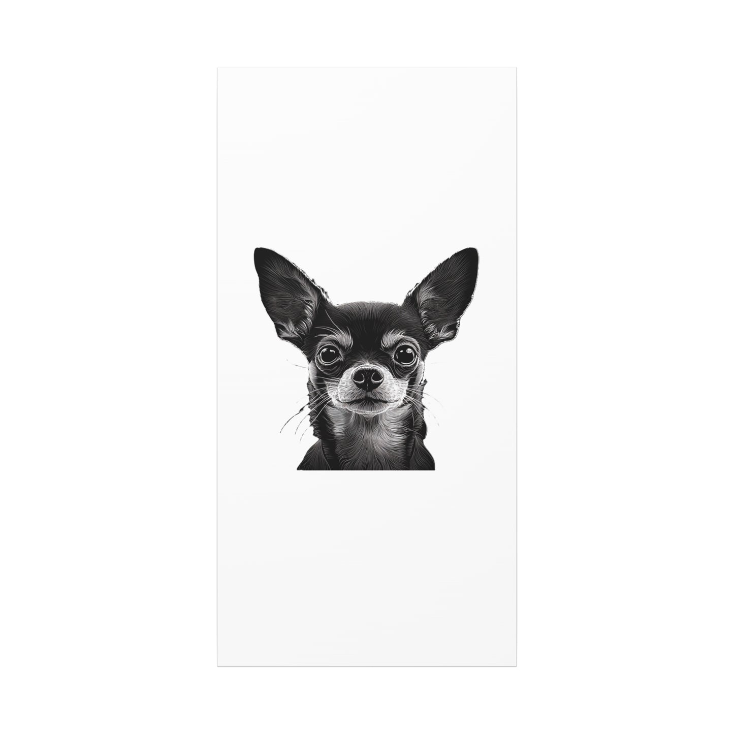 Chihuahua Dog Art Canvas Print - Matte Stretched 1.25" Wall Decor