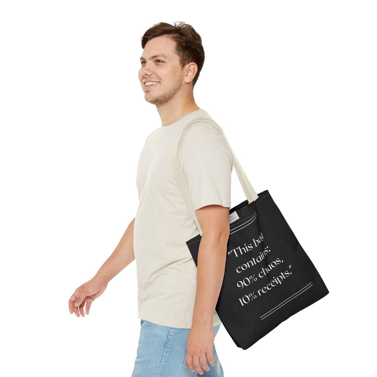 90% Chaos, 10% Receipts Tote Bag