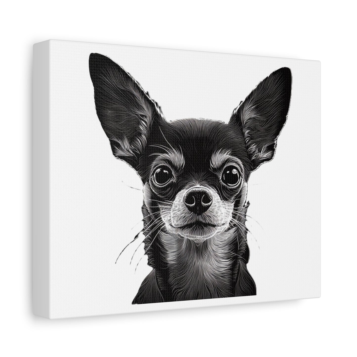Chihuahua Dog Art Canvas Print - Matte Stretched 1.25" Wall Decor