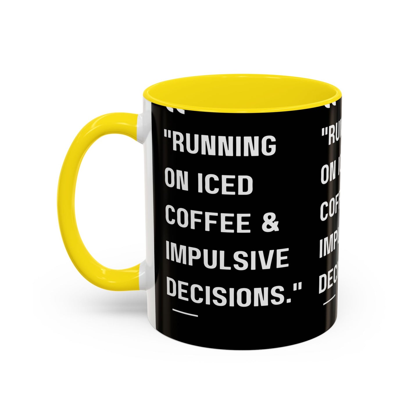 Iced Coffee & Chaos Mug Funny Coffee Mug